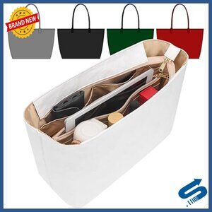 Tote Bag Organizer Insert, Dupont Paper Material, Multiple Pockets, Handbag